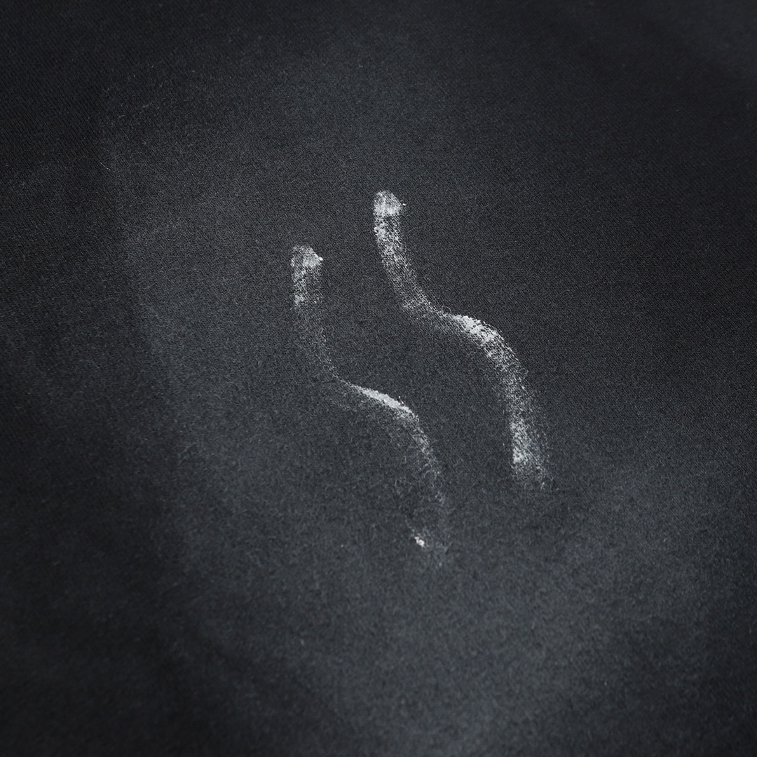 Balenciaga Black 3B Stencil Vintage Jersey Oversized T-shirt（787349TQVU41083）