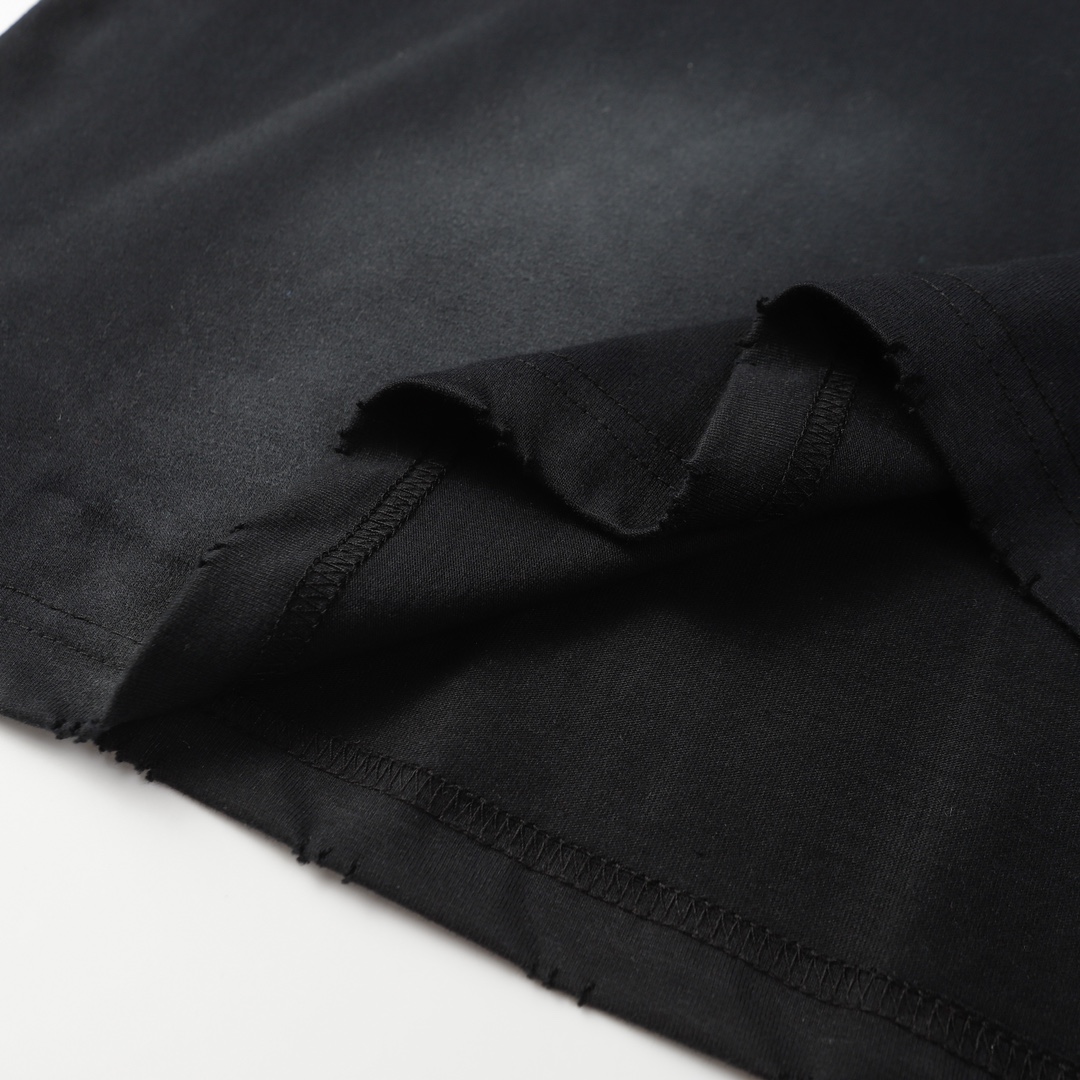 Balenciaga Black 3B Stencil Vintage Jersey Oversized T-shirt（787349TQVU41083）