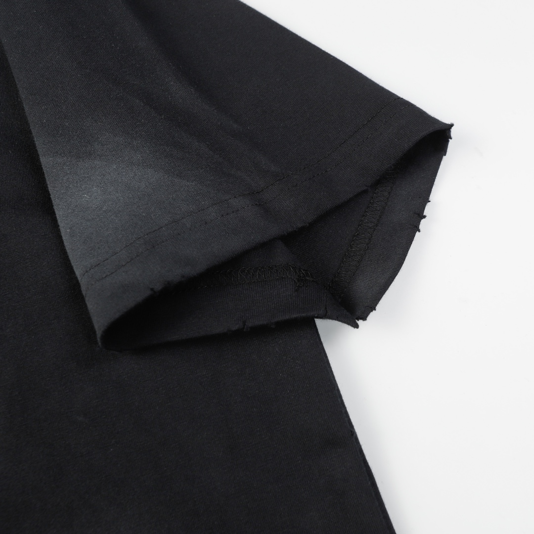 Balenciaga Black 3B Stencil Vintage Jersey Oversized T-shirt（787349TQVU41083）