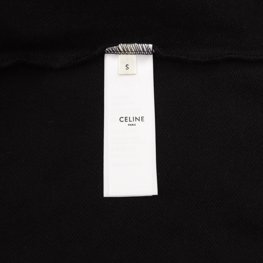  CELINE Loose Hoodie Cotton Fleece (2Y75F670Q-38JE）