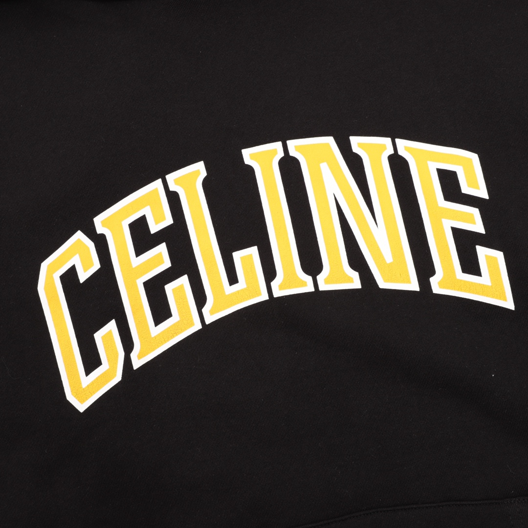  CELINE Loose Hoodie Cotton Fleece (2Y75F670Q-38JE）