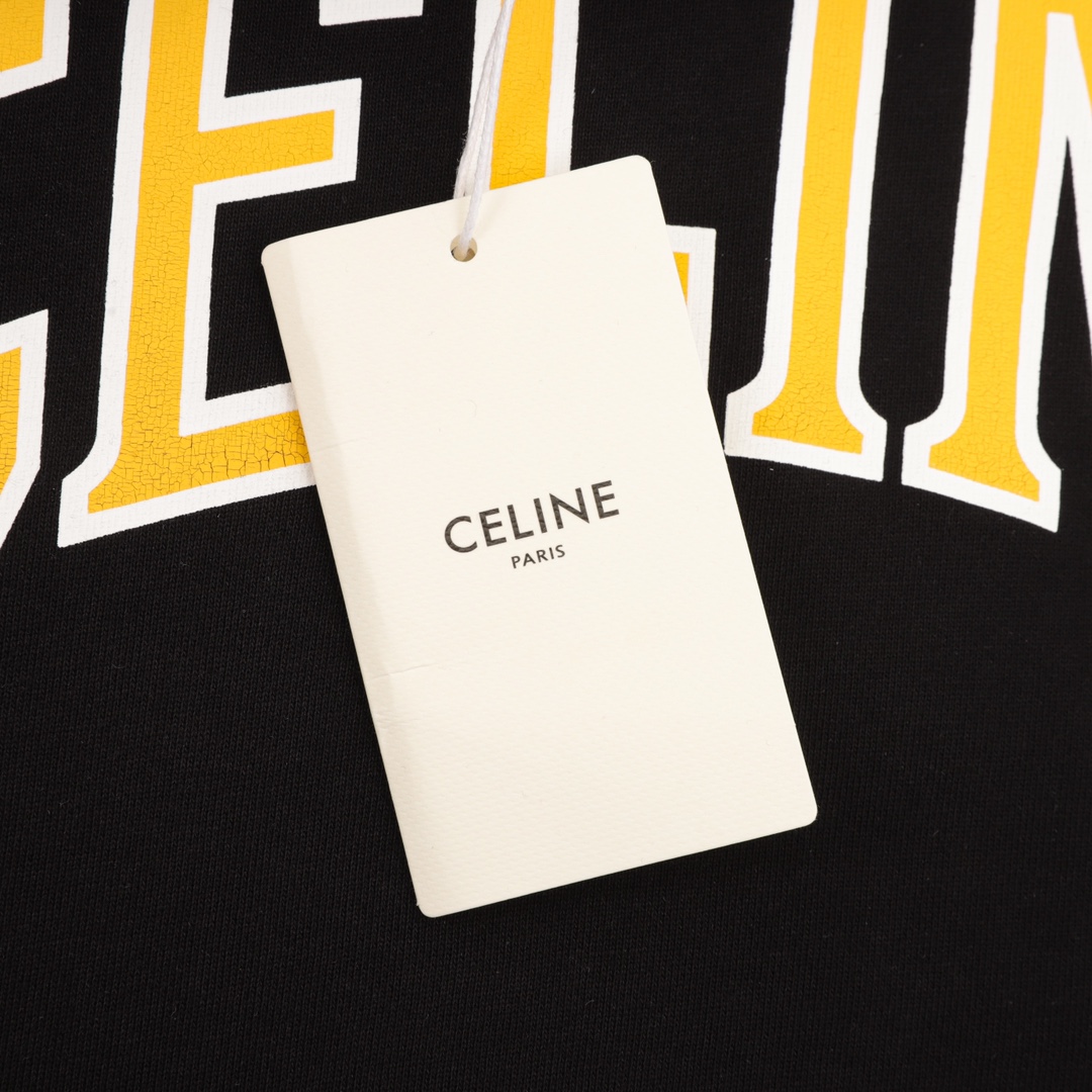  CELINE Loose Hoodie Cotton Fleece (2Y75F670Q-38JE）