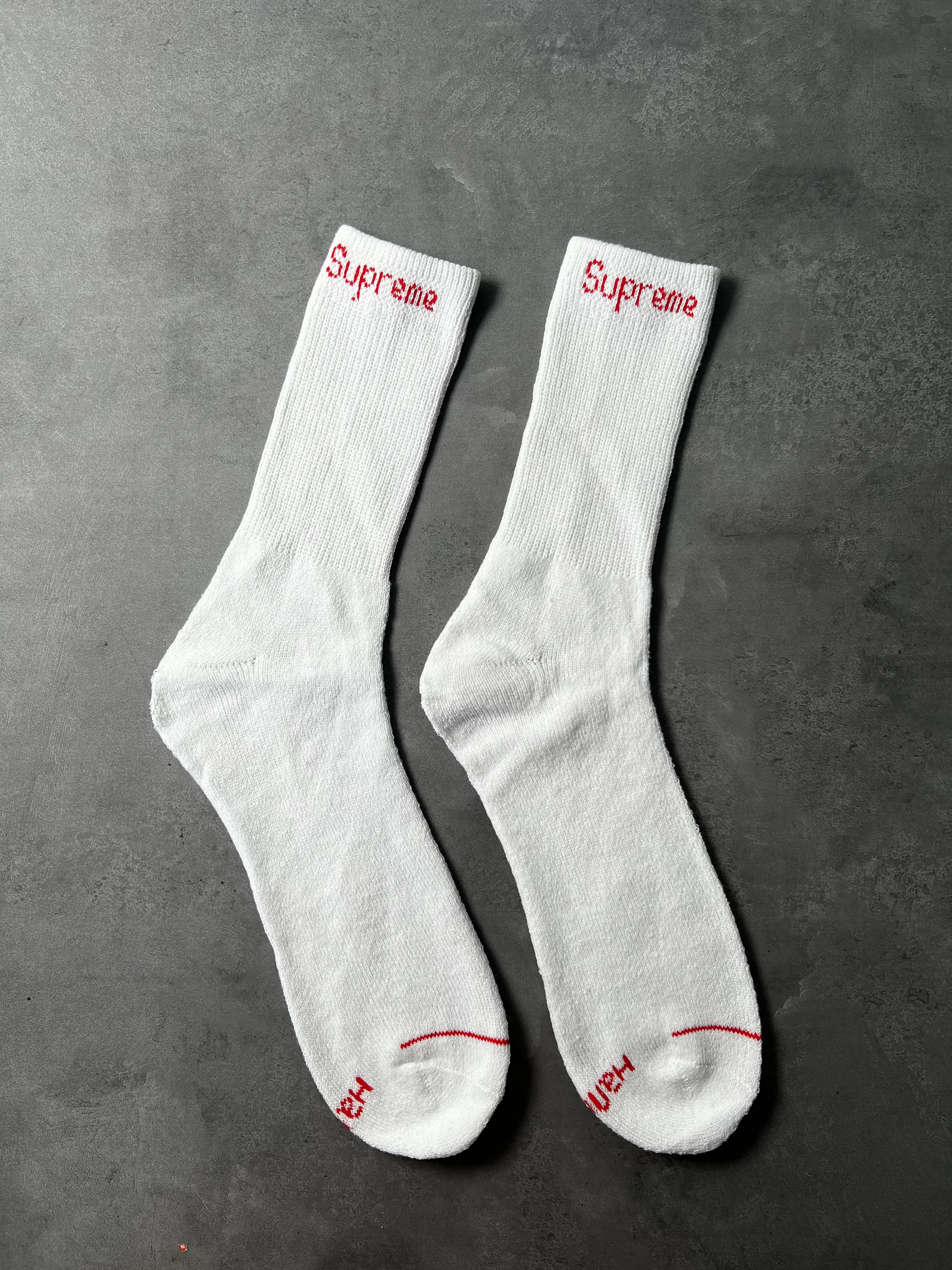 Supreme / Hanes Crew Socks (4 Pack) （SUP-SS21-068）