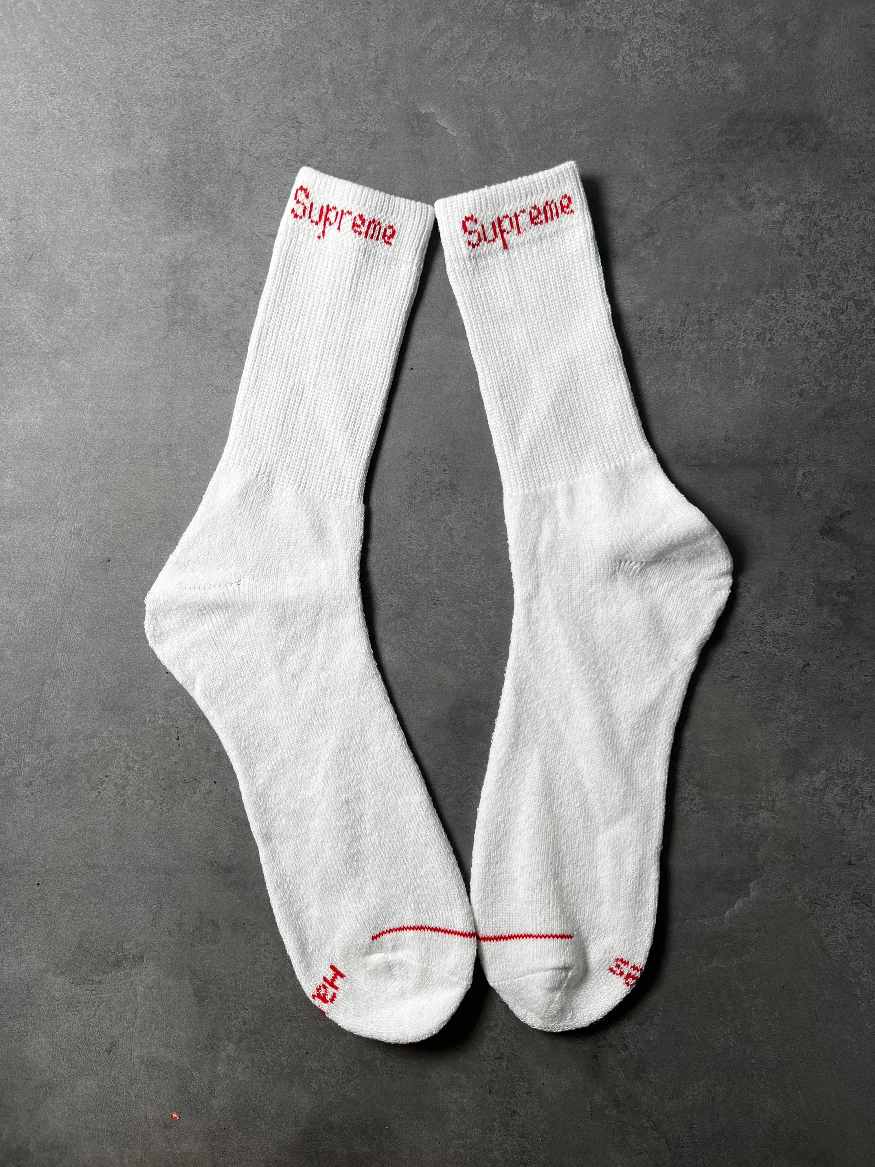 Supreme / Hanes Crew Socks (4 Pack) （SUP-SS21-068）