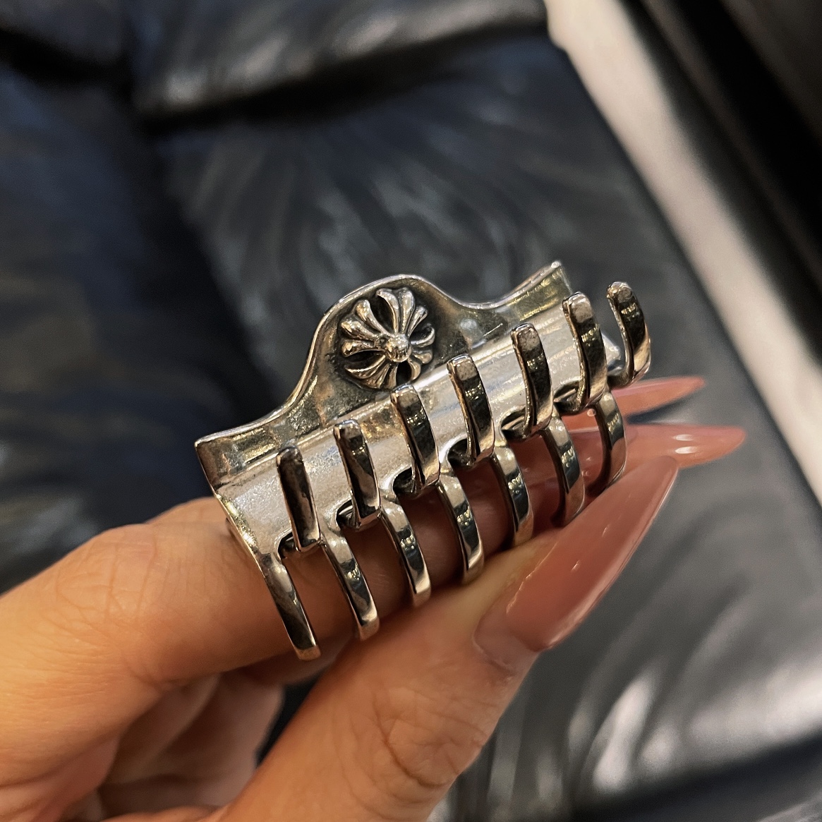 Chrome Hearts Cross flower element large hairpin（CHROME HEARTS 219）