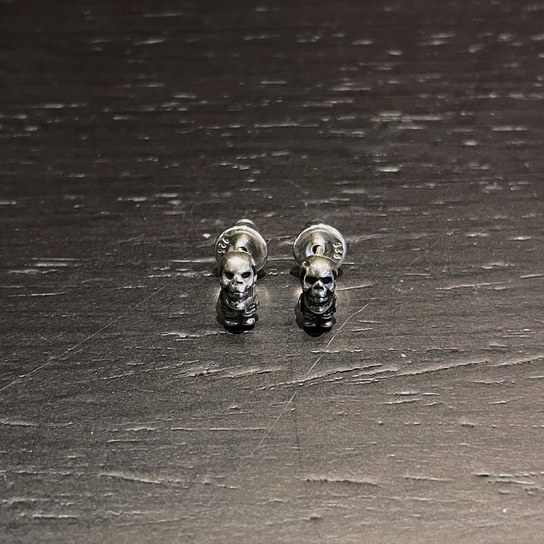 Chrome Hearts Skeleton Soldier Earrings（CHROME HEARTS 223）