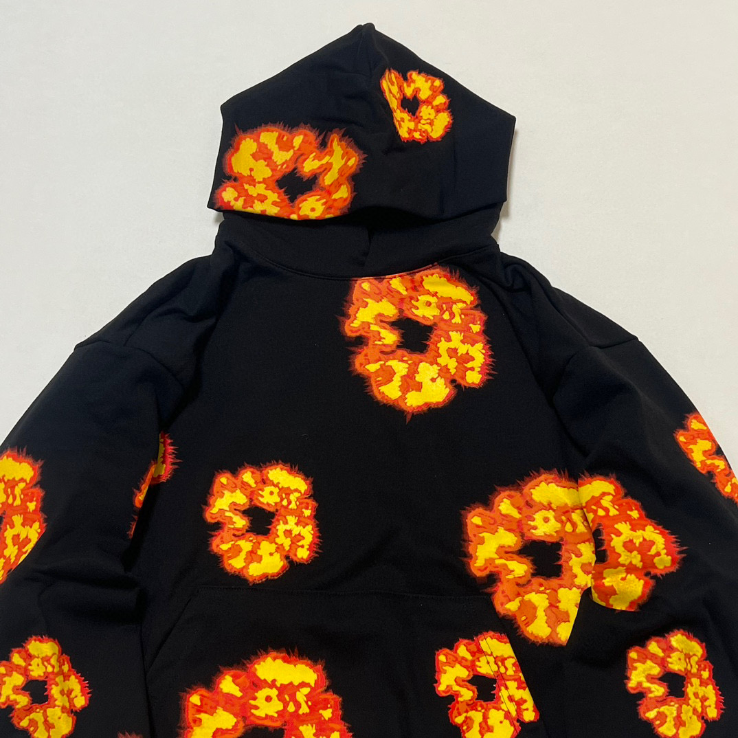 Denim Tears x Offset Wreath Hoodie 'Black(BFSET-HS01）