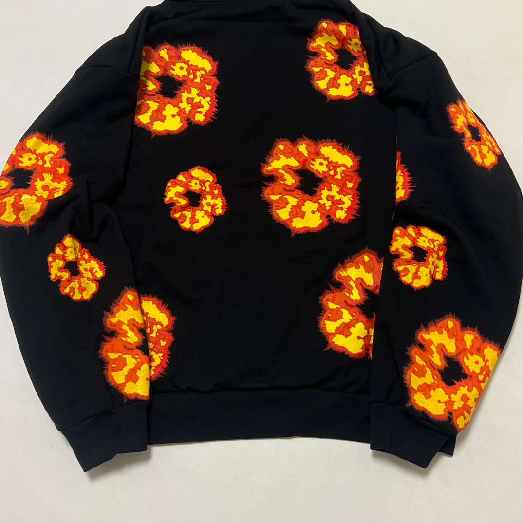 Denim Tears x Offset Wreath Hoodie 'Black(BFSET-HS01）