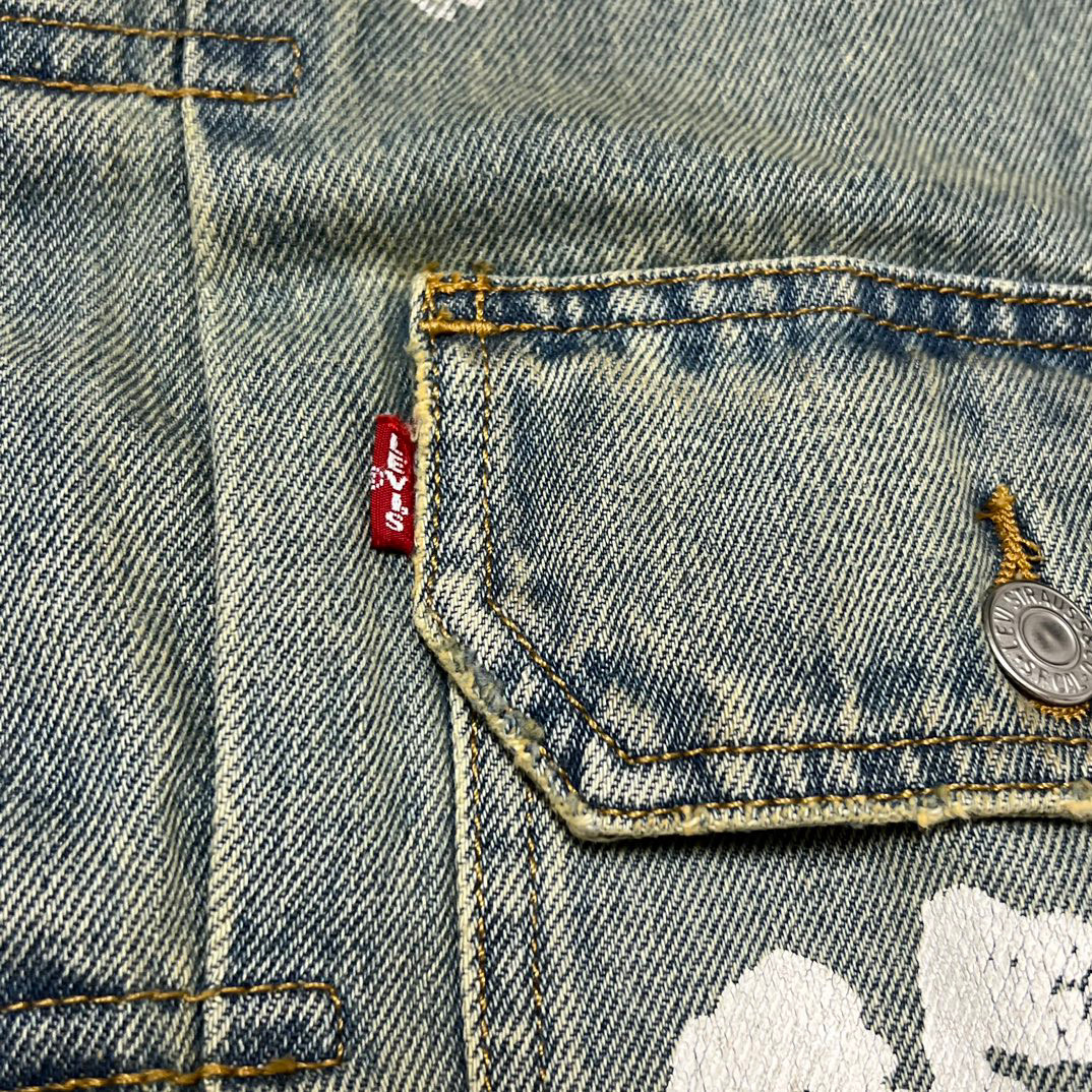 Denim Tears Men's Dirty Wash Wreath Type-2 Jacket (SS24WJ001-D) Denim Tears Men's Dirty Wash Wreath Type-2 Jacket (SS24WJ001-D)