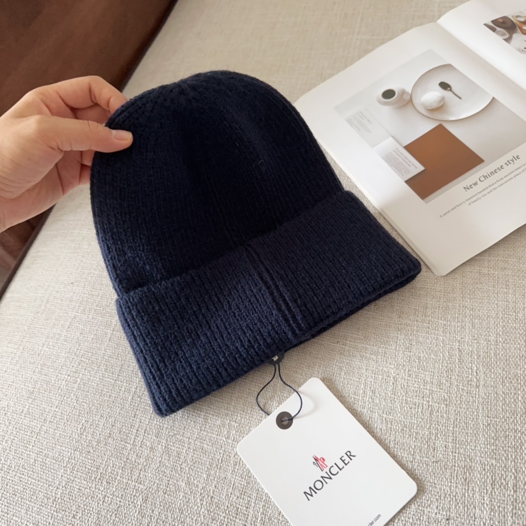 MONCLER Ribbed Knit Wool Beanie（3B00063M1900750）ウール（7色展開）