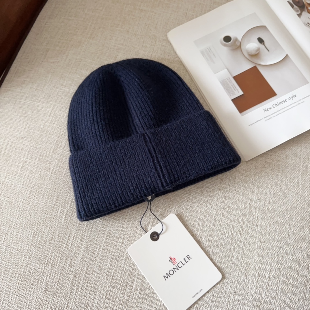 MONCLER Ribbed Knit Wool Beanie（3B00063M1900750）ウール（7色展開）