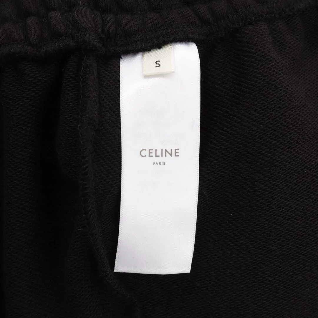 CELINE Track Pants / Cotton Fleece "Black/White"（2Z056052H-38AWO）