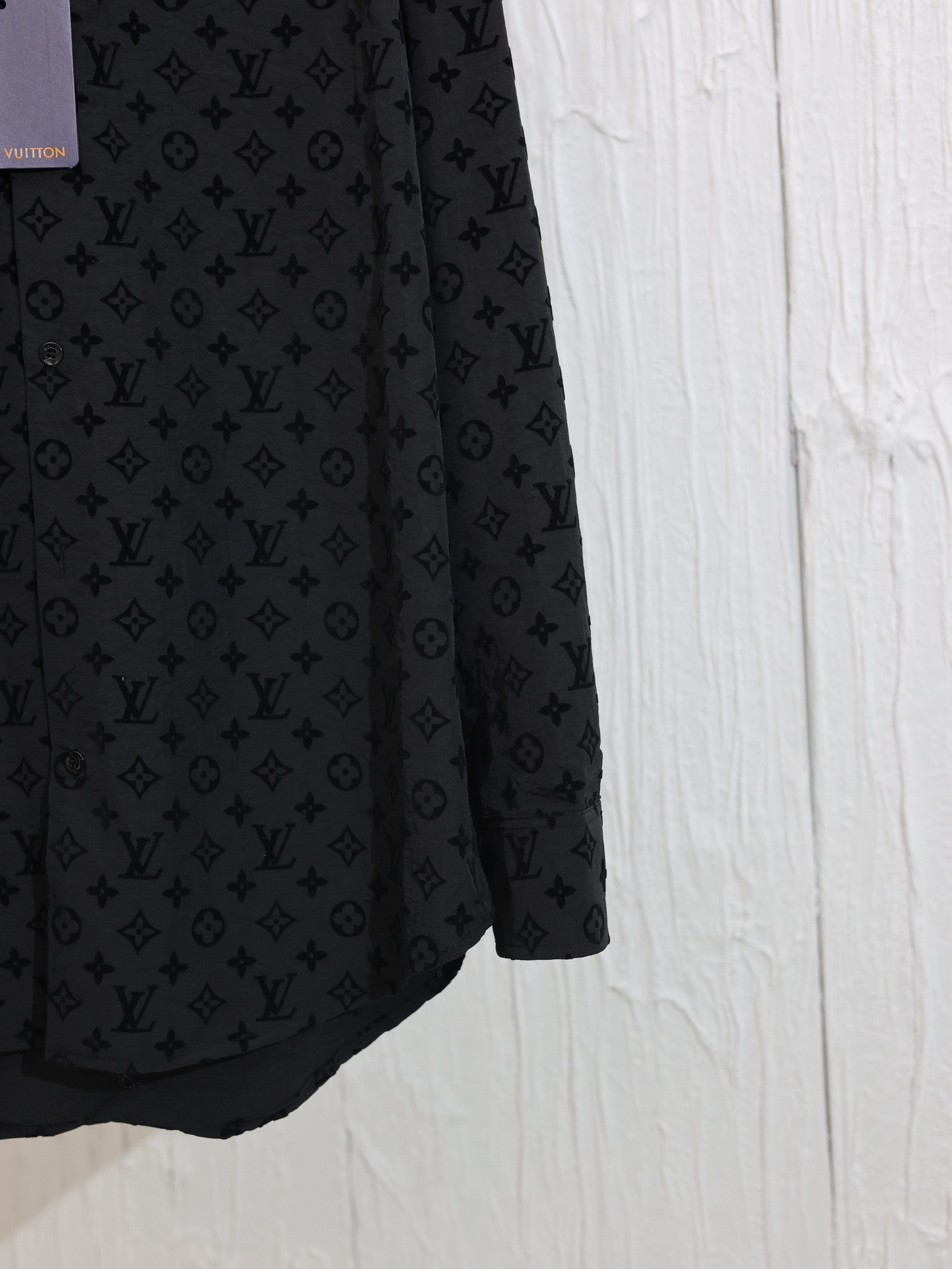 LOUIS VUITTON Louis Vuitton Clothing Flocked Monogram Classic Shirt Men's（1A979D）