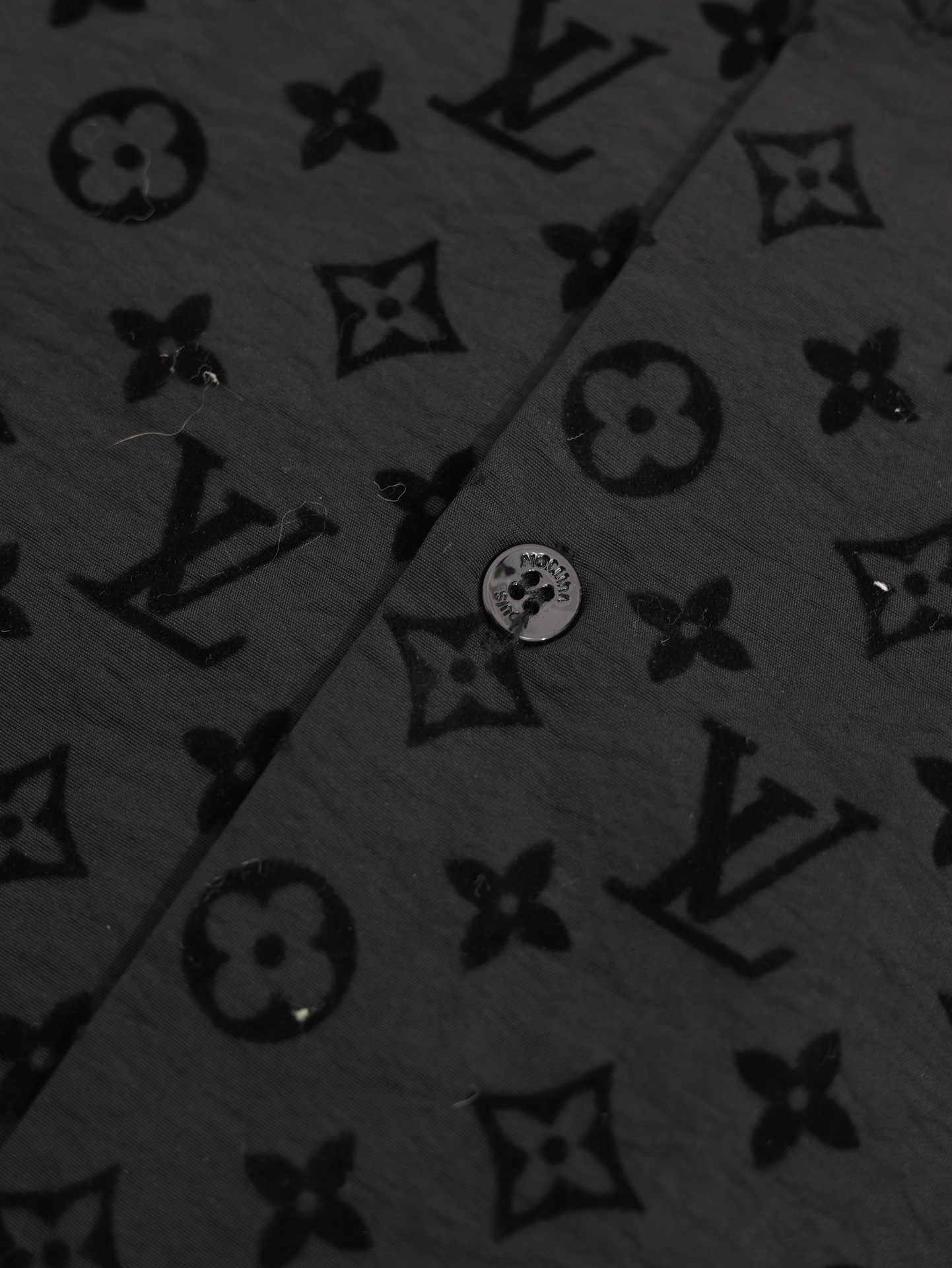 LOUIS VUITTON Louis Vuitton Clothing Flocked Monogram Classic Shirt Men's（1A979D）