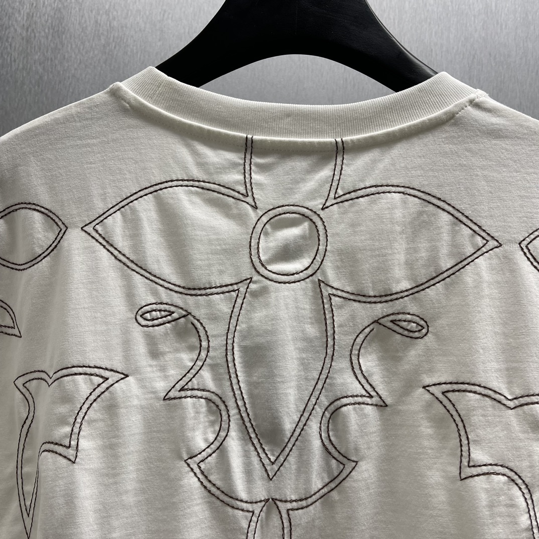 Louis Vuitton Embroidered Cotton T-Shirt（1AFWVN)