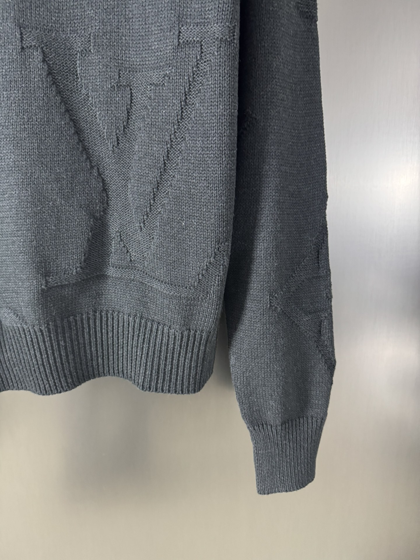 Louis Vuitton Monogram jacquard wool half-zip pullover（1AFXY5）