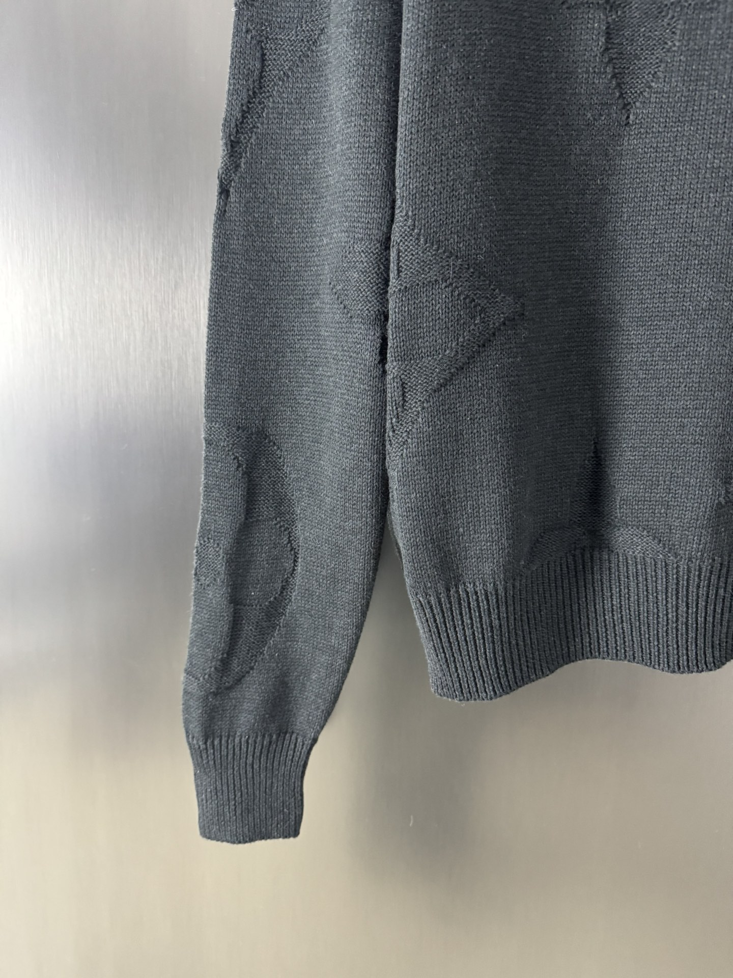 Louis Vuitton Monogram jacquard wool half-zip pullover（1AFXY5）