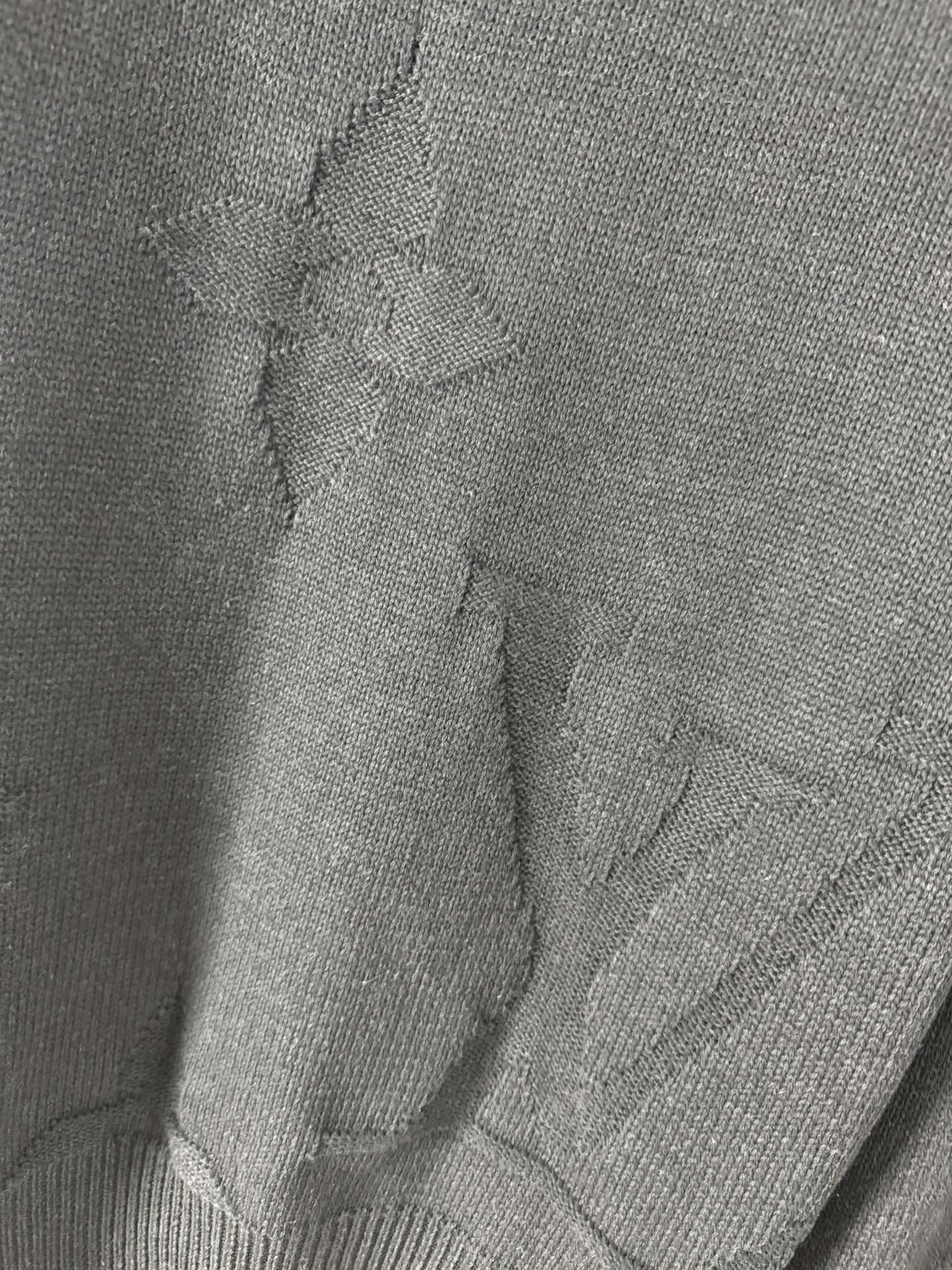 Louis Vuitton Monogram jacquard wool half-zip pullover（1AFXY5）