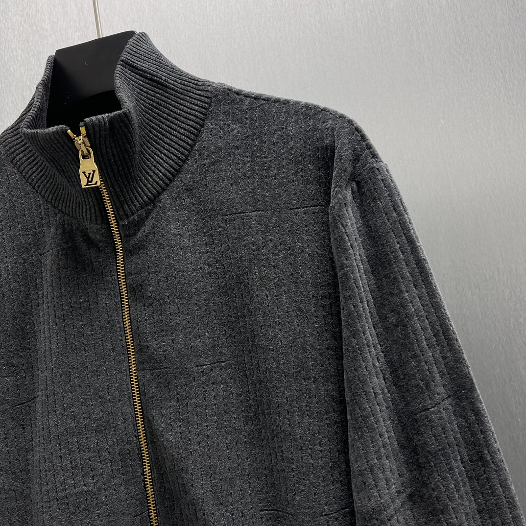 Louis Vuitton X Park Seo-Bo Cotton Velvet Tracktop（1AFYED)