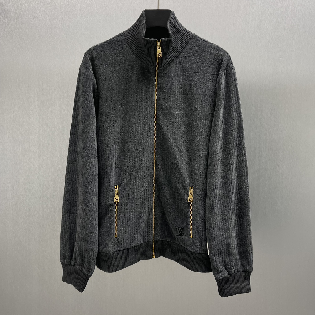 Louis Vuitton X Park Seo-Bo Cotton Velvet Tracktop（1AFYED)