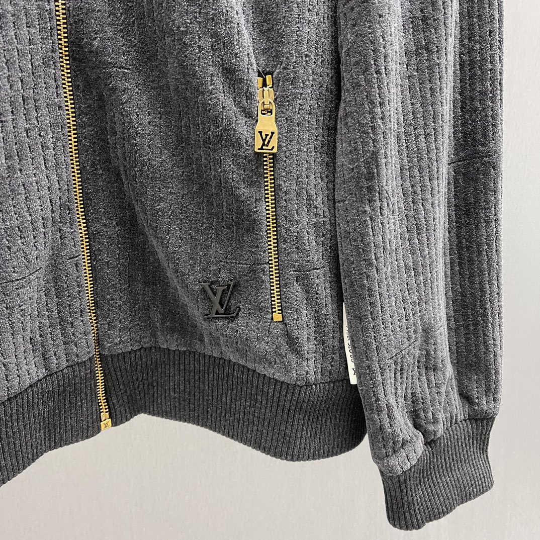 Louis Vuitton X Park Seo-Bo Cotton Velvet Tracktop（1AFYED)