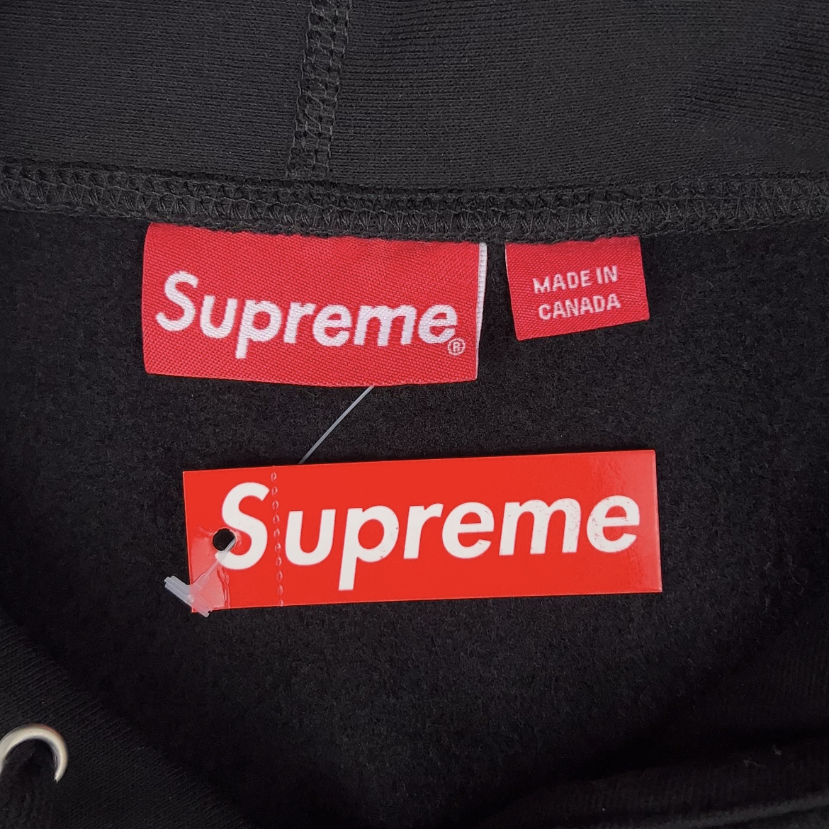 Supreme Week 16 Bandana Box logo Hooded Sweatshirt Cashew flower badge hooded sweatshirt"Black"（SUP-FW19-10825）