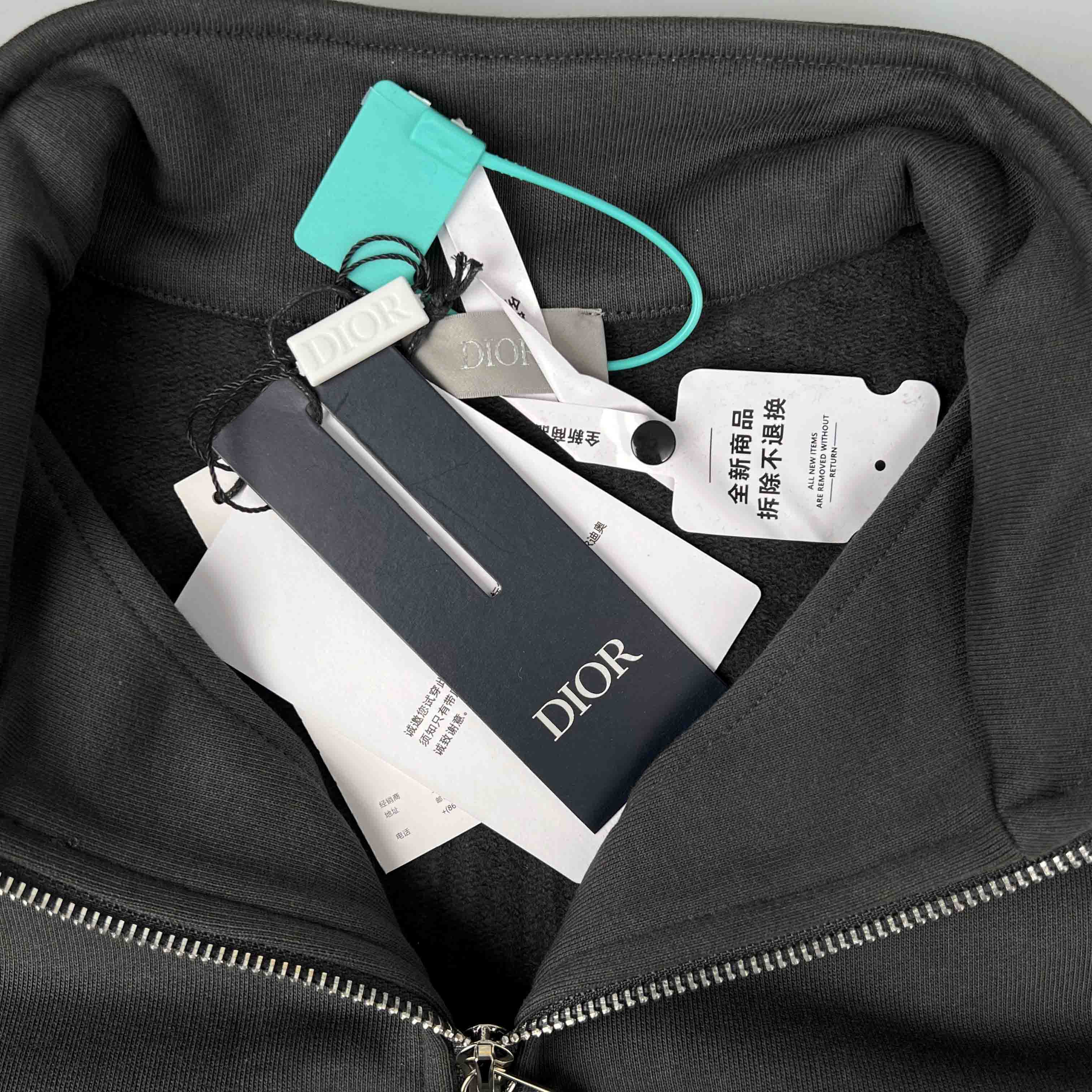 Dior ling Zip Sweatshirt Cotton Fleece（543J610B0531-C980）