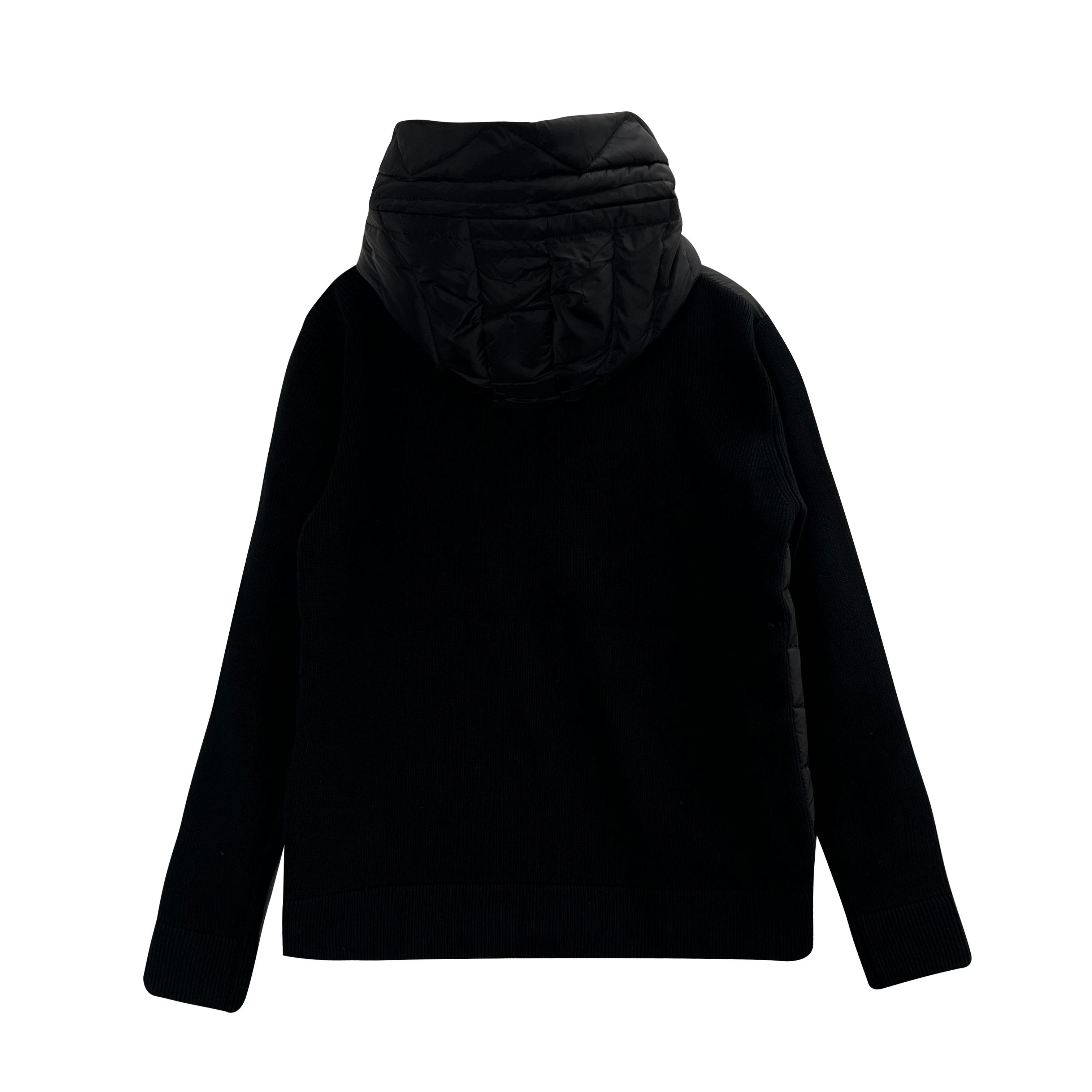 MONCLER Men's Logo Patch Knit Hooded Padding-NFCバージョン（G20919B50800A9340777）