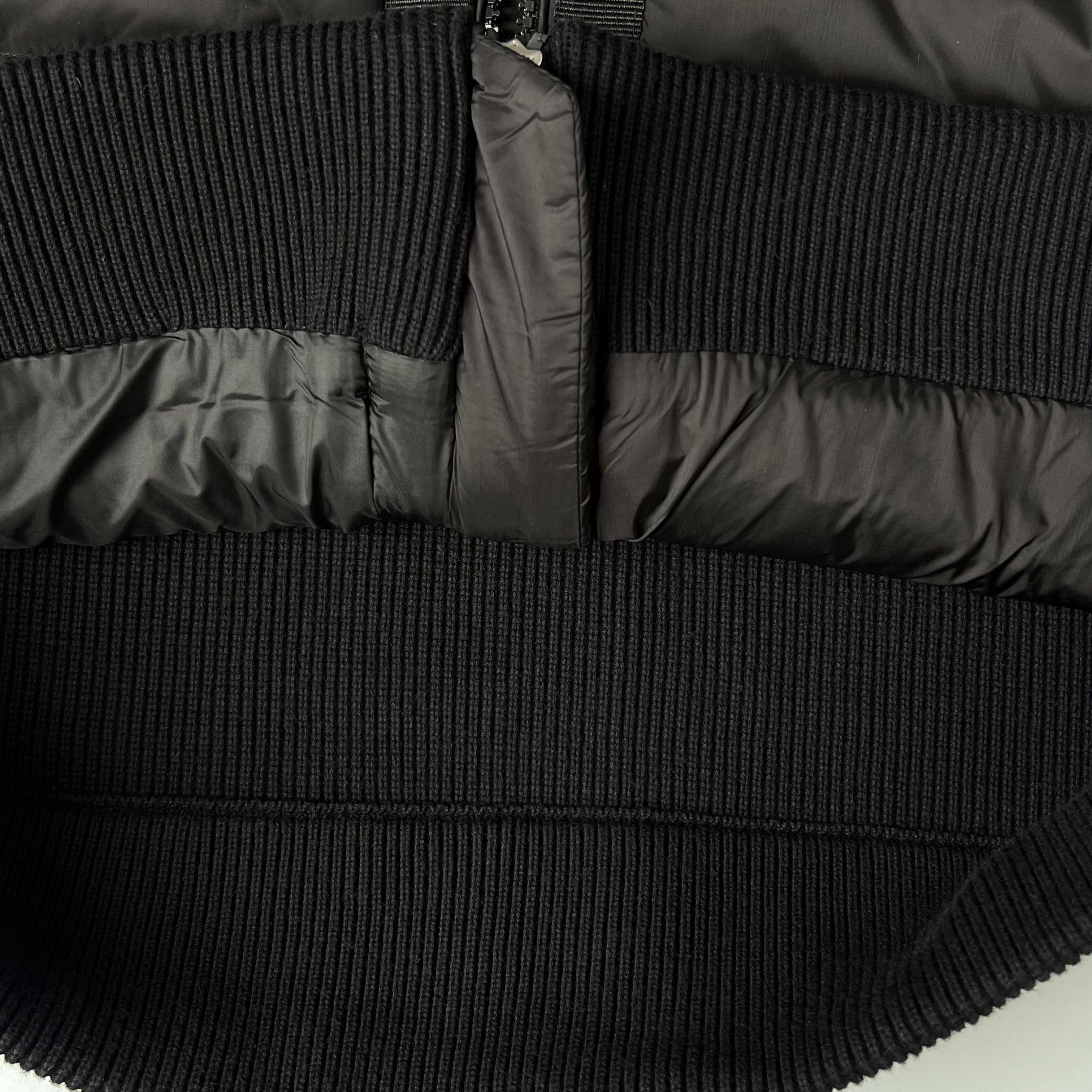 MONCLER Men's Logo Patch Knit Hooded Padding-NFCバージョン（G20919B50800A9340777）