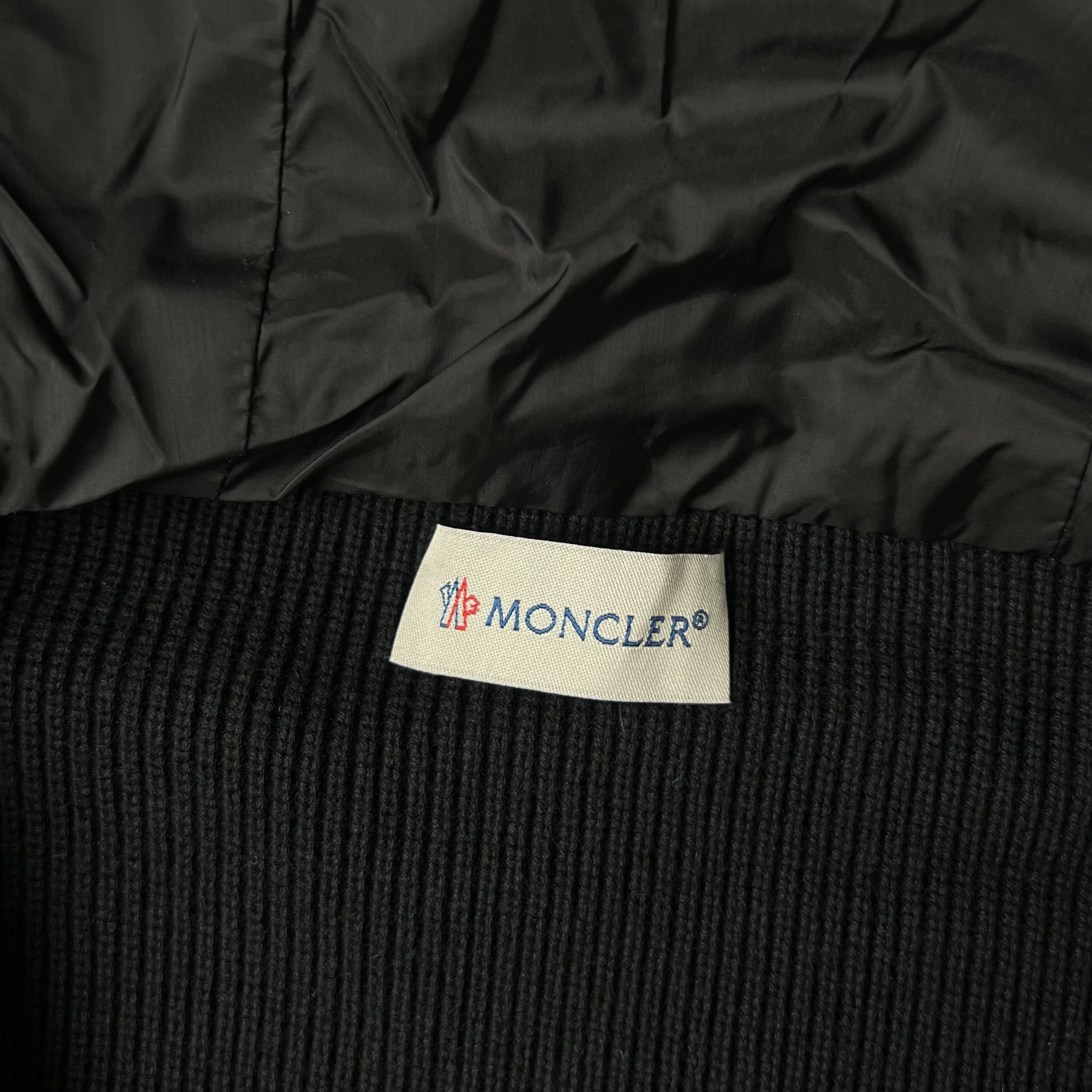 MONCLER Men's Logo Patch Knit Hooded Padding-NFCバージョン（G20919B50800A9340777）
