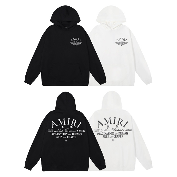 Amiri Arts District Hoodie 'Black' (AMJYHD1026-001）