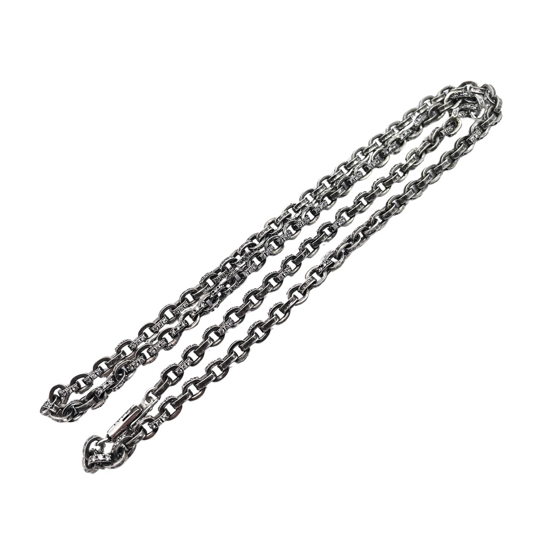 𝐂𝐡𝐫𝐨𝐦𝐞 𝐡𝐞𝐚𝐫𝐭𝐬 stone inlaid letter necklace（CHROME HEARTS 316）