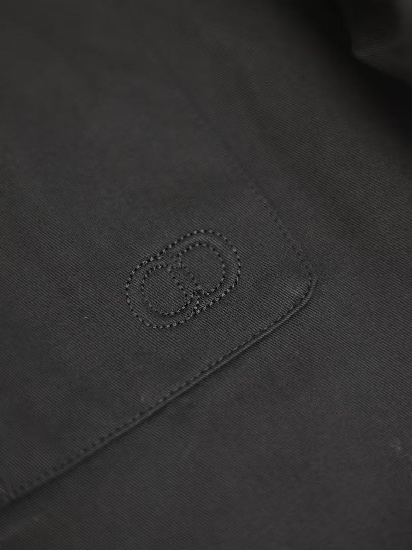 DIOR CD Icon embroidered shirt in cotton gabardine（513C542A6472_C989）
