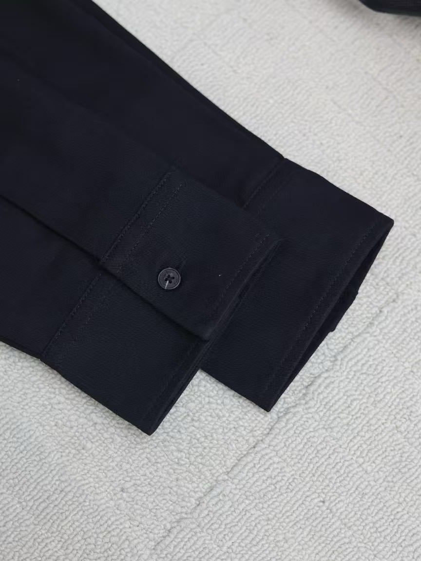 DIOR CD Icon embroidered shirt in cotton gabardine（513C542A6472_C989）