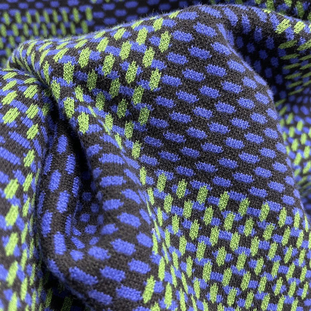 Louis Vuitton Damier Jacquard Short Sleeve Crew Neck（1AHEBC)