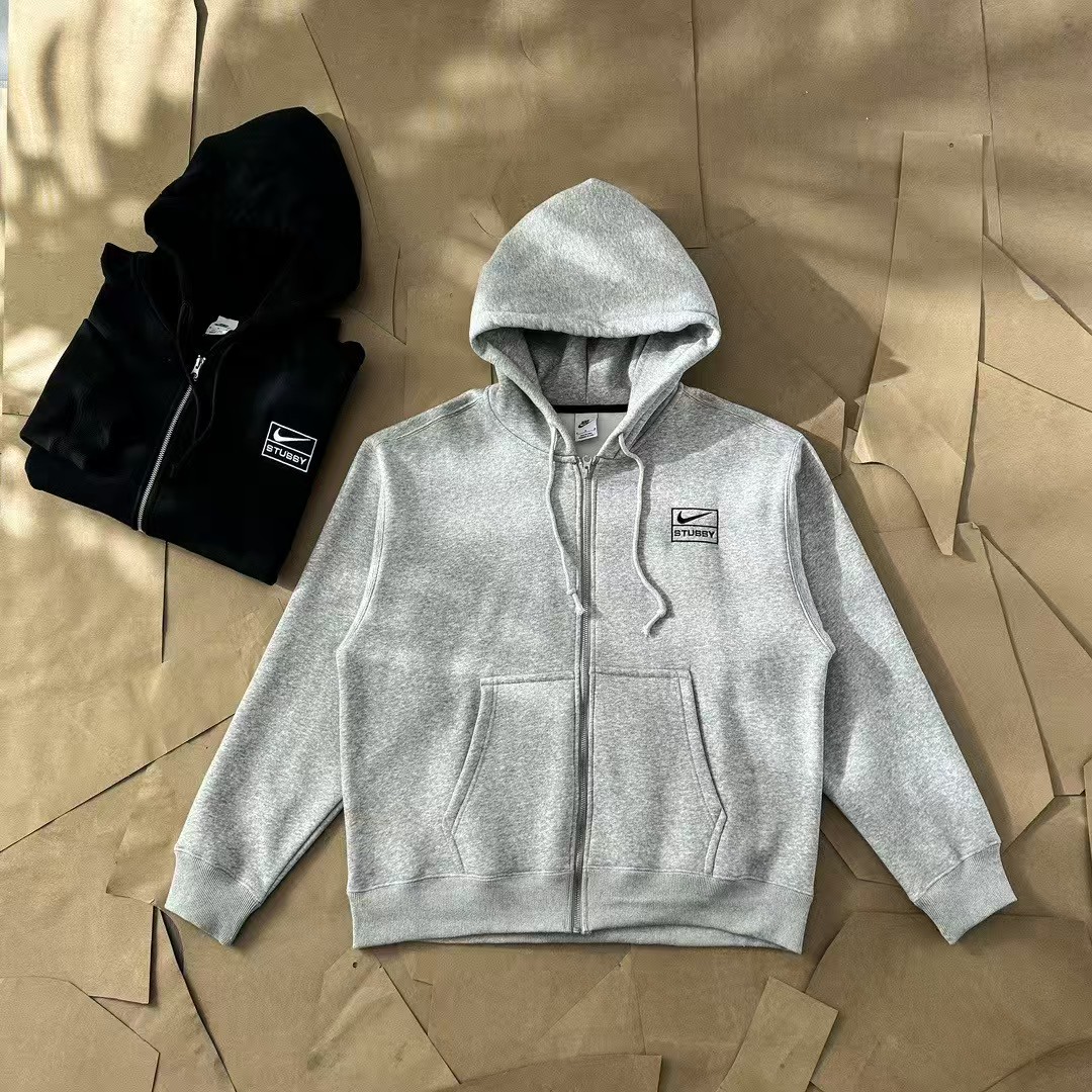Nike x Stussy Full-Zip Fleece Hoodie Nike x Stussy Full-Zip Fleece Hoodie