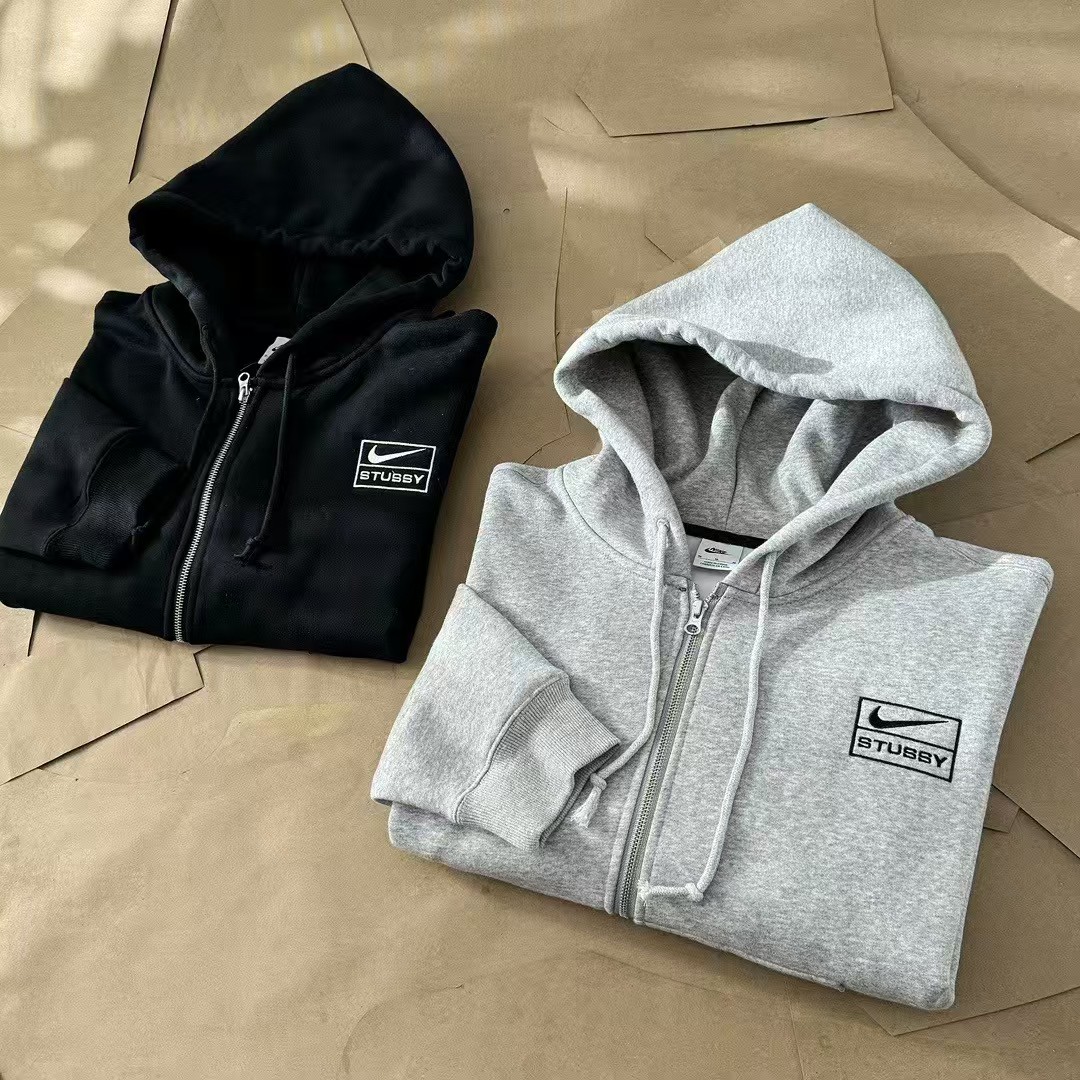 Nike x Stussy Full-Zip Fleece Hoodie Nike x Stussy Full-Zip Fleece Hoodie