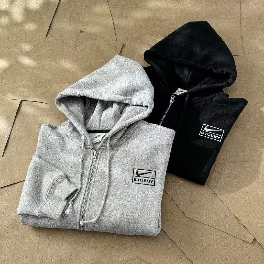 Nike x Stussy Full-Zip Fleece Hoodie 