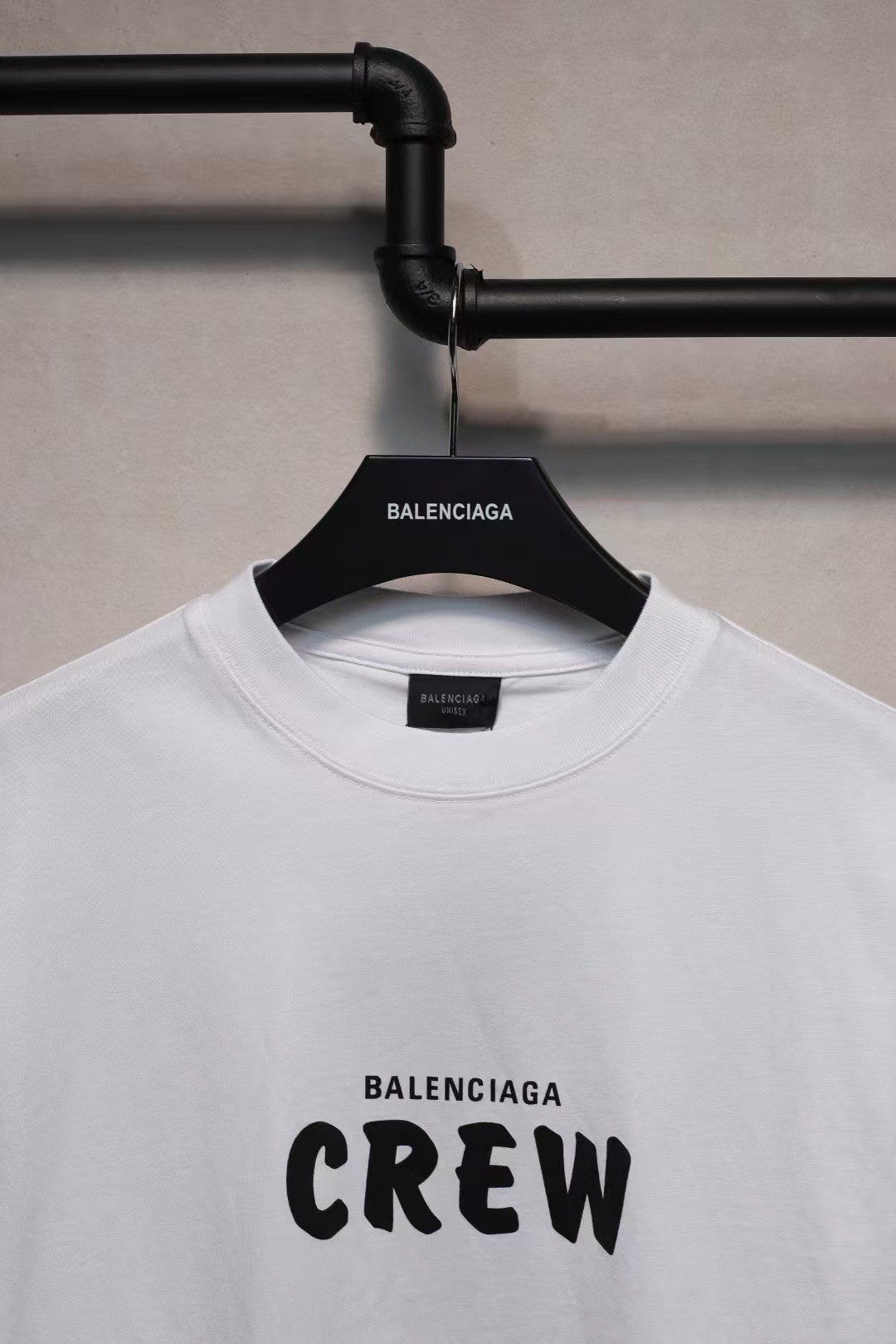 Balenciaga Crew Alphabet Printing Short Sleeve 'White'（620969TIV749040）