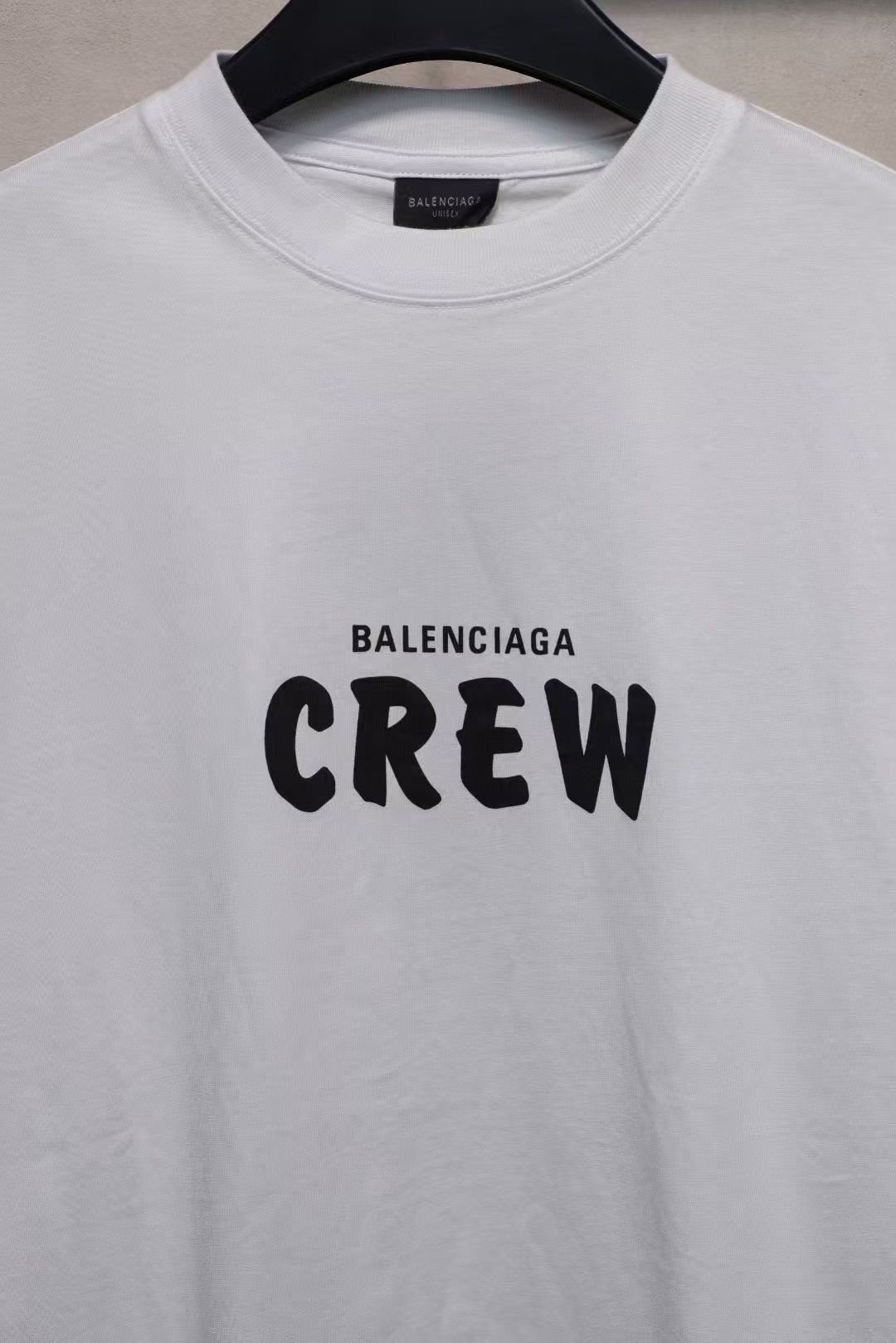 Balenciaga Crew Alphabet Printing Short Sleeve 'White'（620969TIV749040）