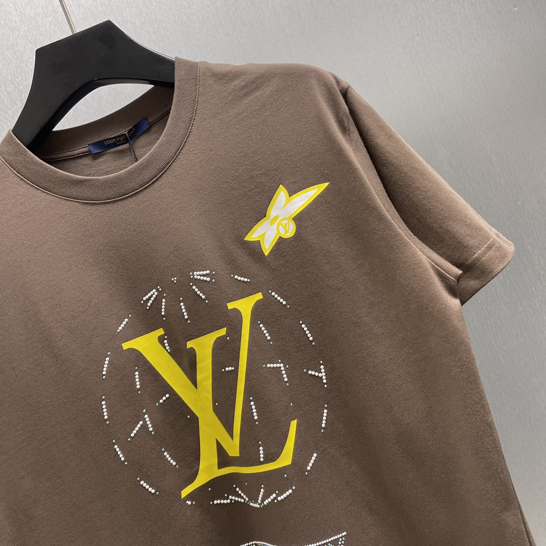 Louis Vuitton Washed Cotton T-shirt（1AHCL3)