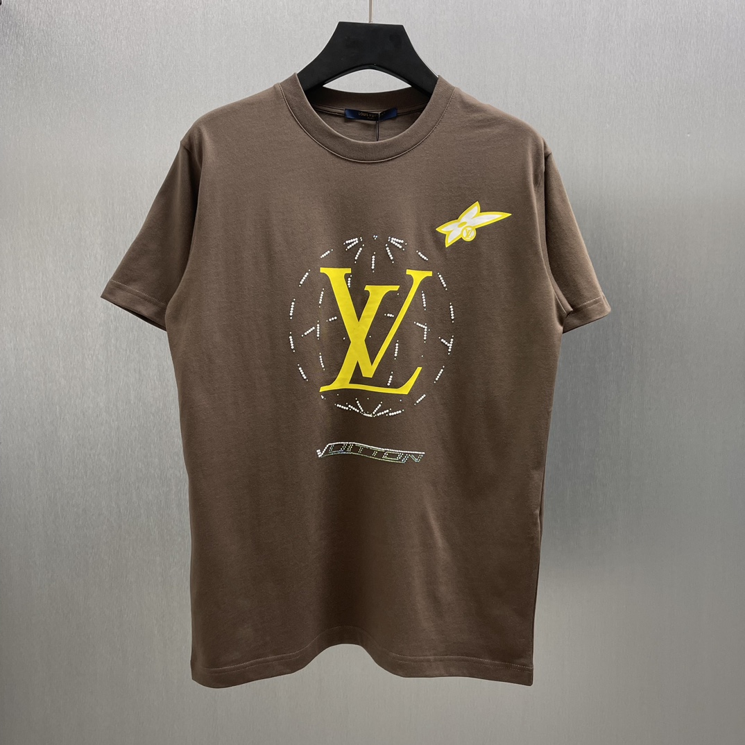 Louis Vuitton Washed Cotton T-shirt（1AHCL3)