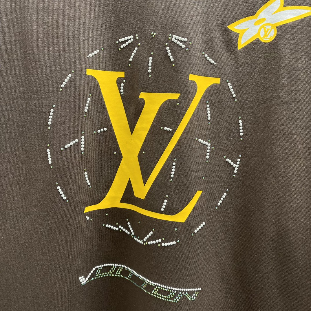 Louis Vuitton Washed Cotton T-shirt（1AHCL3)