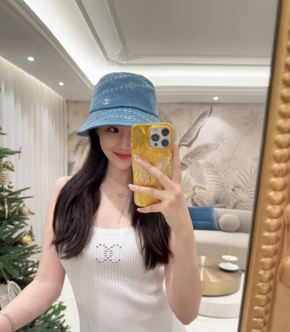 CHANEL denim bucket hat（AB-25P-042）