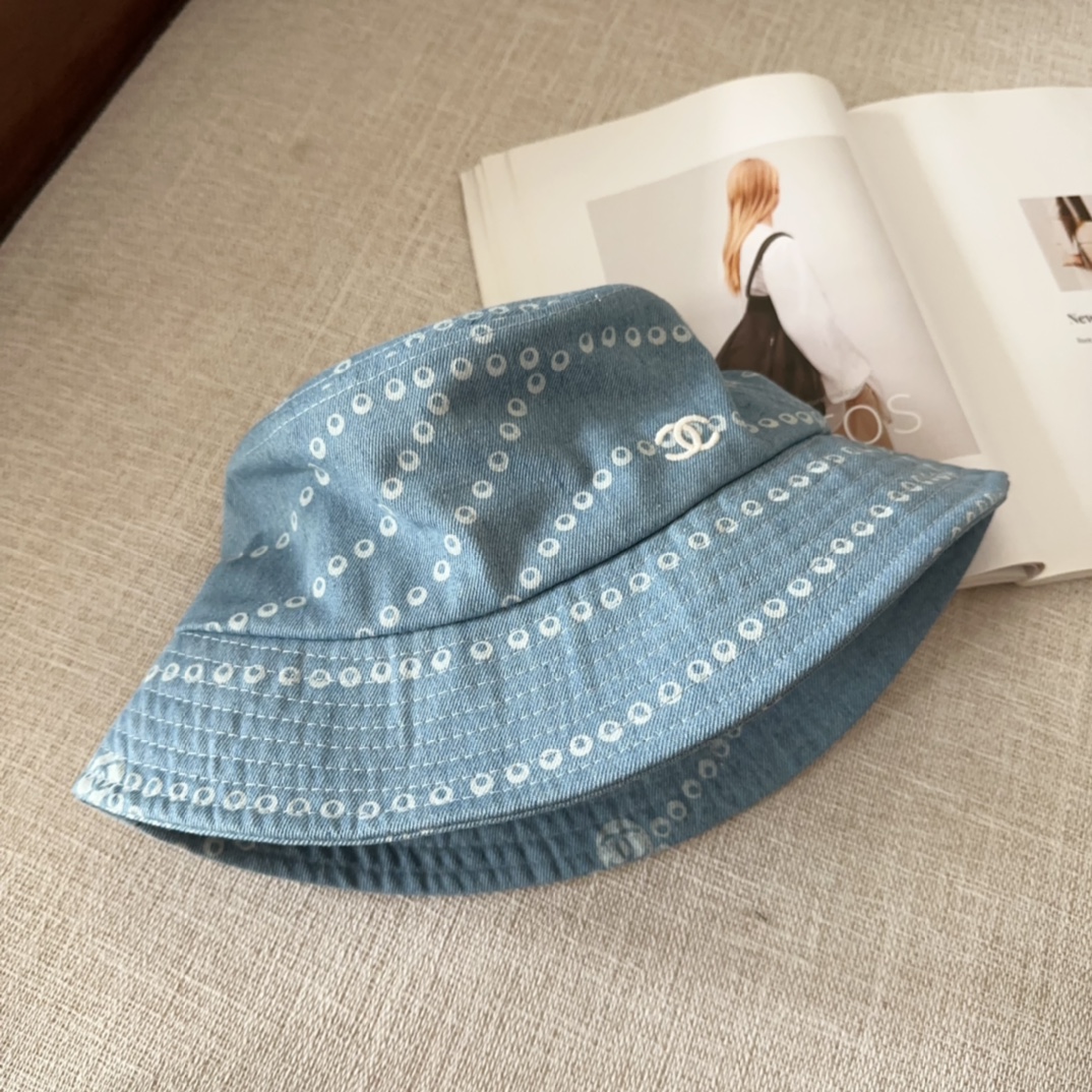 CHANEL denim bucket hat（AB-25P-042）