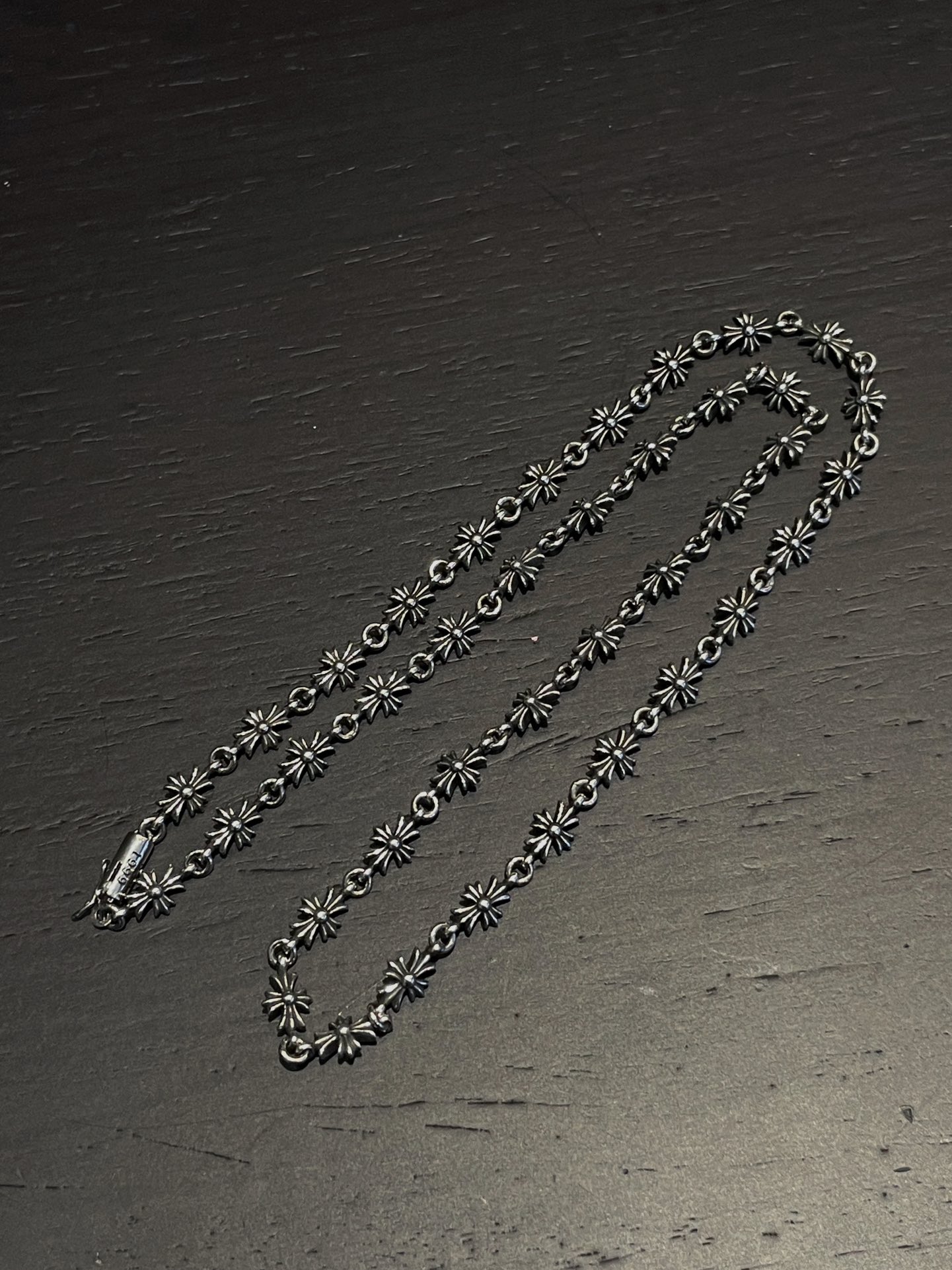 CHROME HEARTS Sterling Silver Cross Necklace（CHROME HEARTS 359）