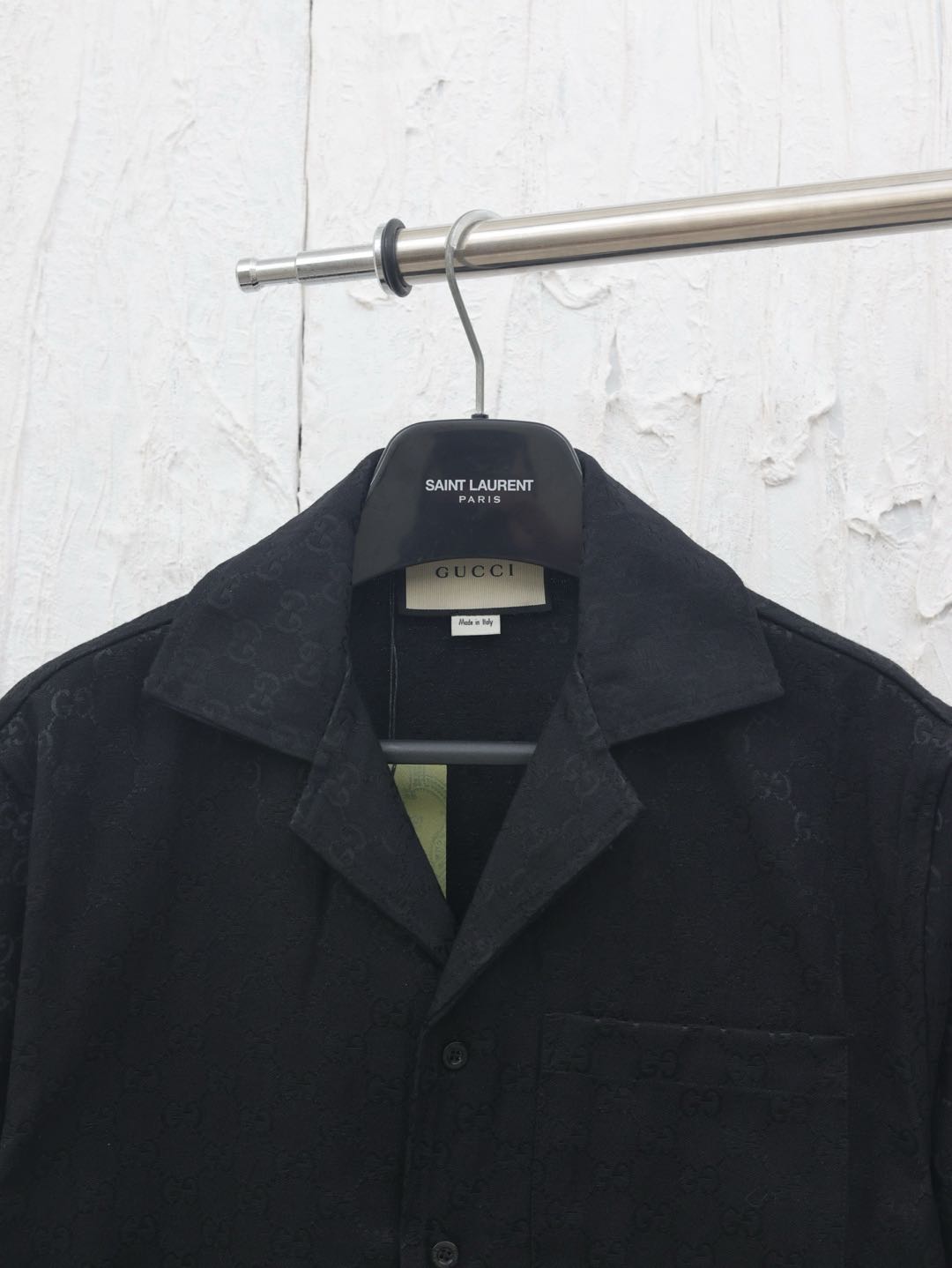 GUCCI linen blend canvas shirt（123647）