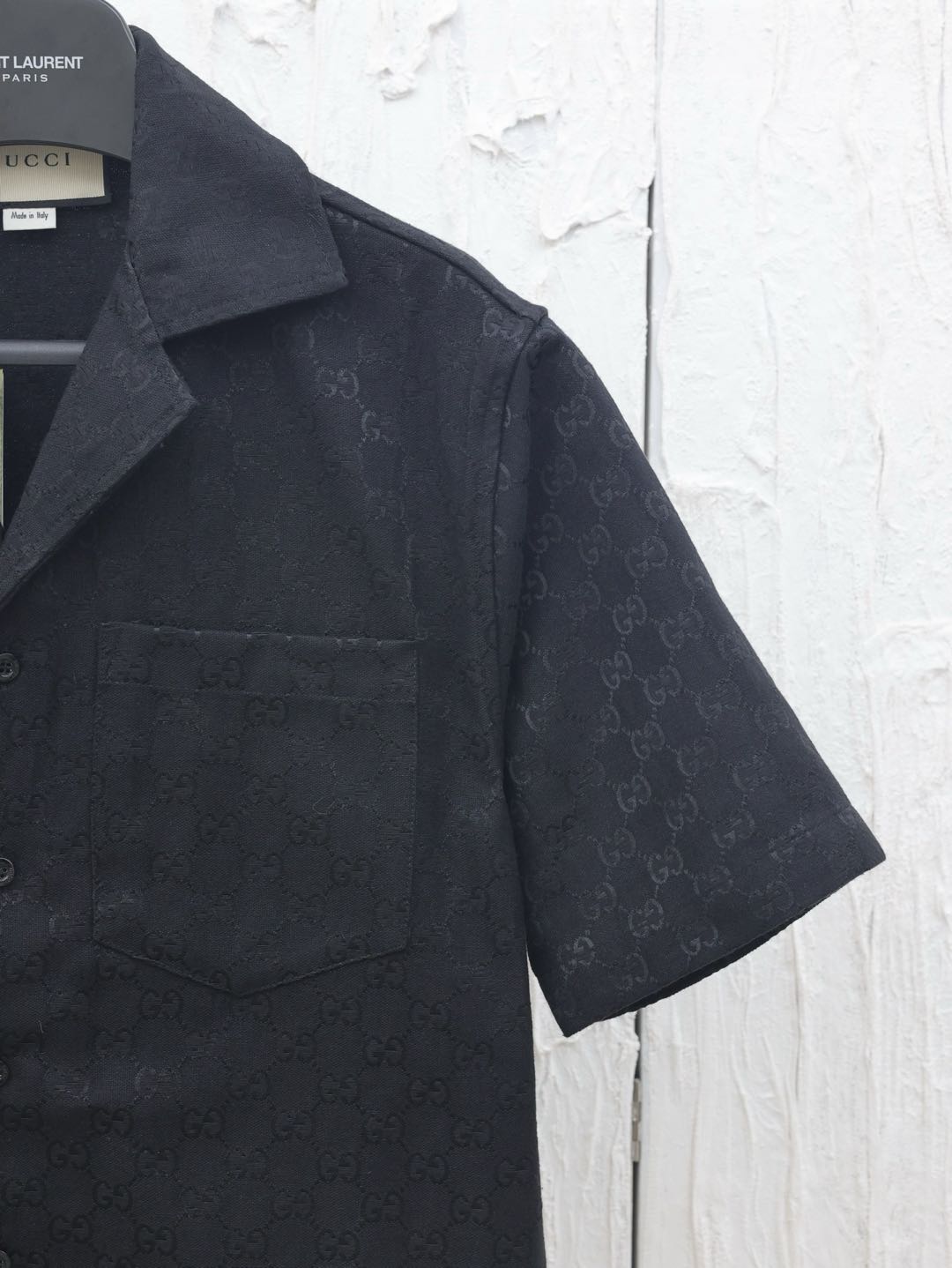 GUCCI linen blend canvas shirt（123647）