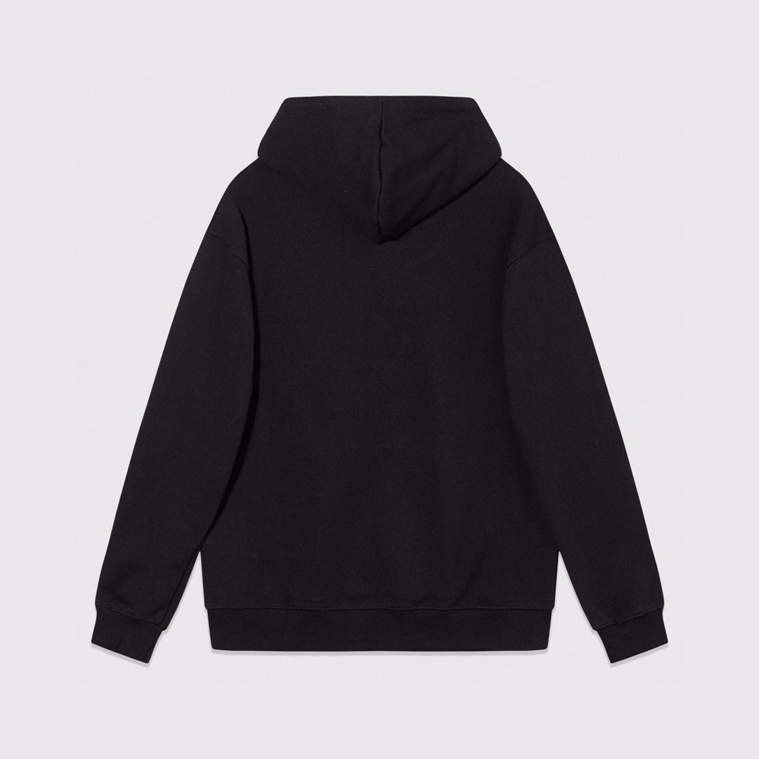 CELINE Loose Celine Sweatshirt / Cotton Fleece "Black"CELINE  (2Y468052H-38NO）