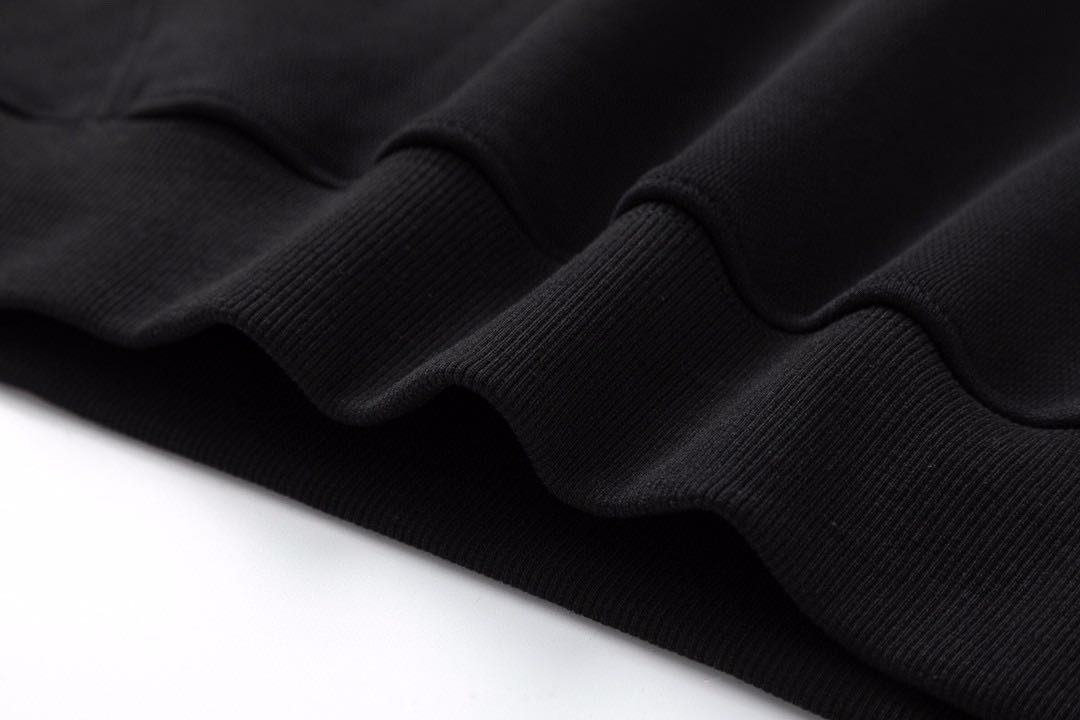 CELINE Loose Celine Sweatshirt / Cotton Fleece "Black"CELINE  (2Y468052H-38NO）